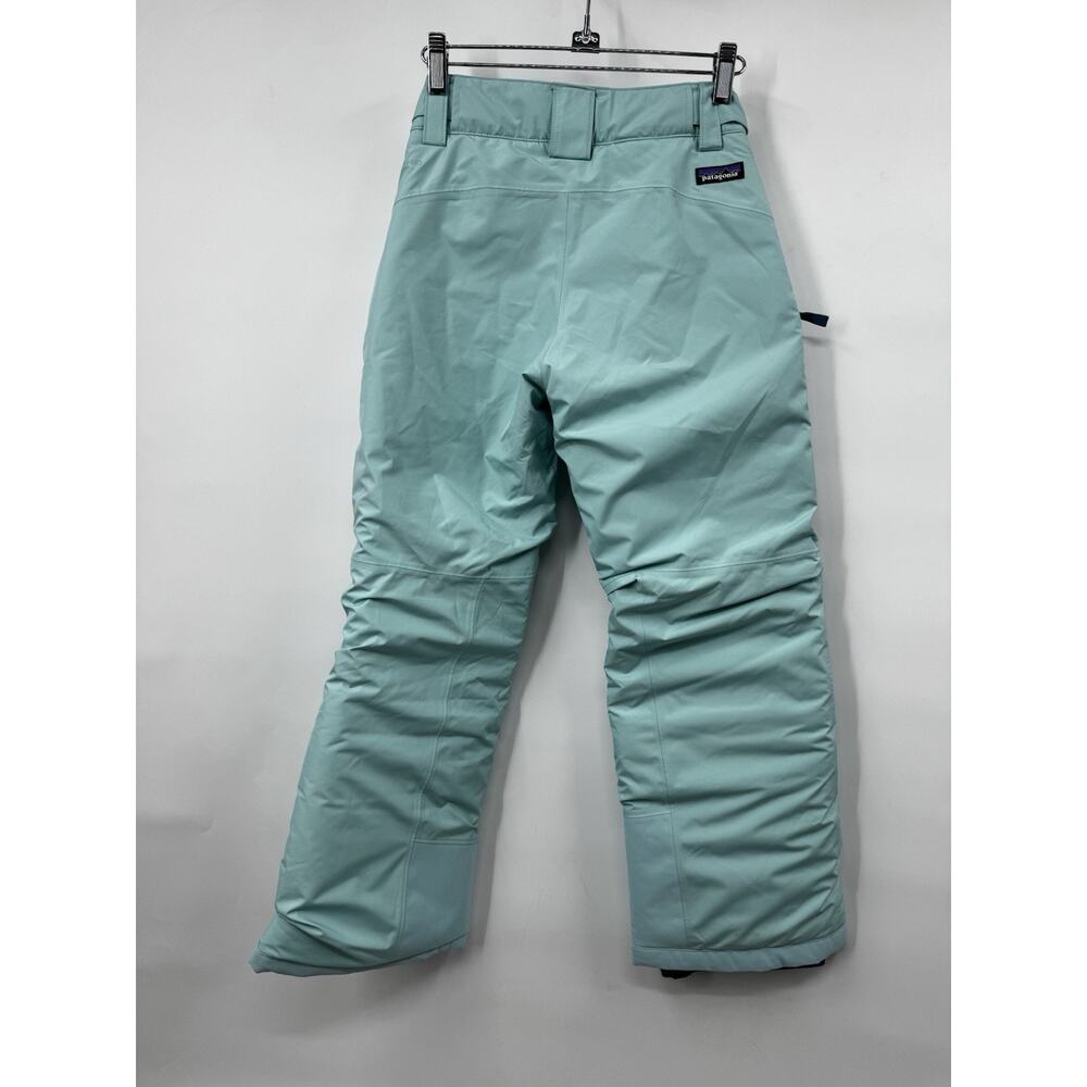Patagonia Youth Powder Town Pants Skiff Blue Size Medium 10 Light Blue Snow Ski - Picture 2 of 16